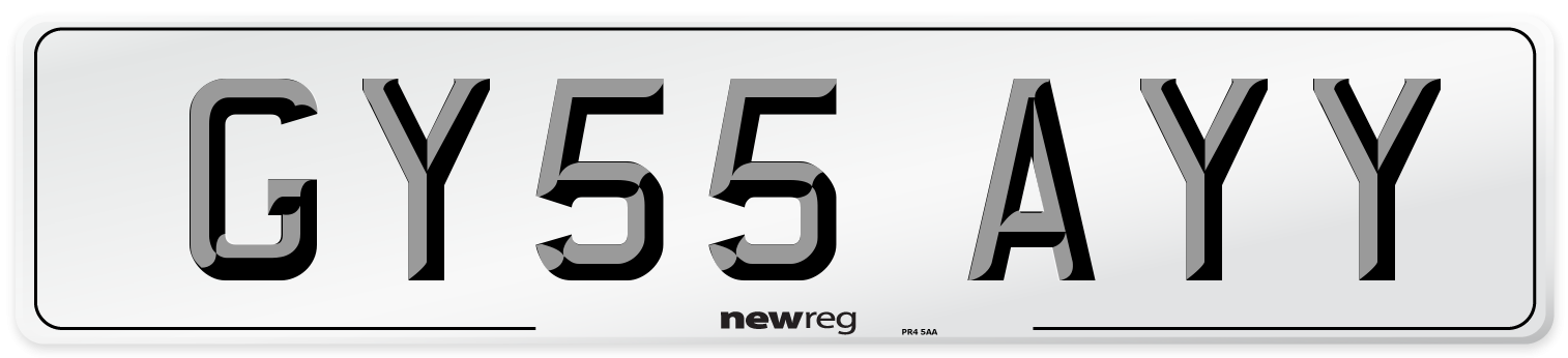 GY55 AYY Number Plate from New Reg